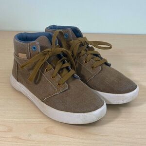 Chaco Brown Canvas High-Top Sneakers